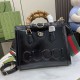 .   with a full set of original green box packaging   [New] Gucci Diana series small tote bag, black tone for the Gucci Diana series modeling strong bag single injection of soft breath, and bamboo handle and webbing stra