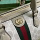 .   Comes with a full set of original green box packaging  Ophidia Collection GG Medium Tote Bag. A house classic, GG Supreme canvas has become an iconic fabric in the world of Gucci design. The fabric has been featured 