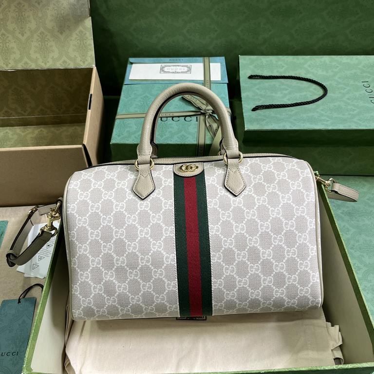 .   Comes with a full set of original green box packaging  Ophidia Collection GG Medium Tote Bag. A house classic, GG Supreme canvas has become an iconic fabric in the world of Gucci design. The fabric has been featured 