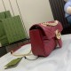 .   with full set of original green box packaging   [New] GG Marmont series quilted mini handbag. This GG Marmont collection mini handbag is made of highly recognizable shape, neutral burgundy quilted V-shaped leather, s