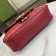 .   with full set of original green box packaging   [New] GG Marmont series quilted mini handbag. This GG Marmont collection mini handbag is made of highly recognizable shape, neutral burgundy quilted V-shaped leather, s