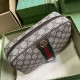 .   Comes with a full set of original green box packaging  Gucci Savoy Collection Trimmed Webbing Wash Bag. Since its inception in the 1960s, the GG Supreme canvas has evolved to complement the brand's collections. The i