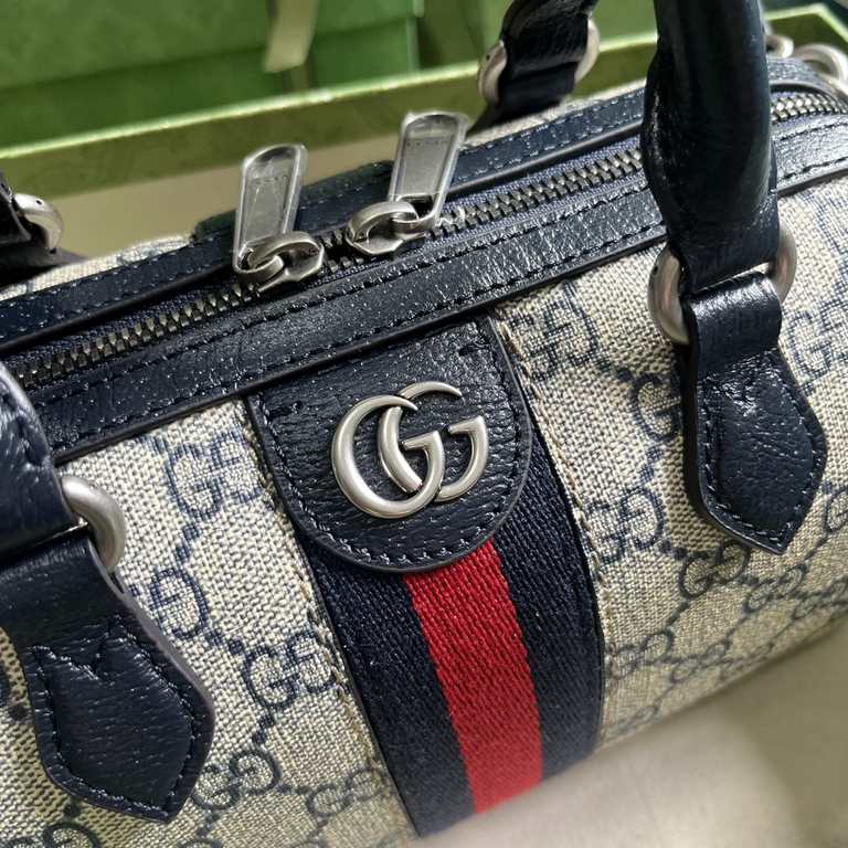 .   With a full set of original green box packaging  Ophidia Collection GG Mini Tote Bag. An iconic piece of the brand, GG Supreme canvas has become a signature fabric in the world of Gucci design. The fabric has been fe