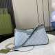 .   With full set of original green box packaging   [New] GG Padlock Collection Small Shoulder Backpack. Inspired by the origins of the brand's handmade luggage workshop, this small shoulder bag is crafted in gray-blue G