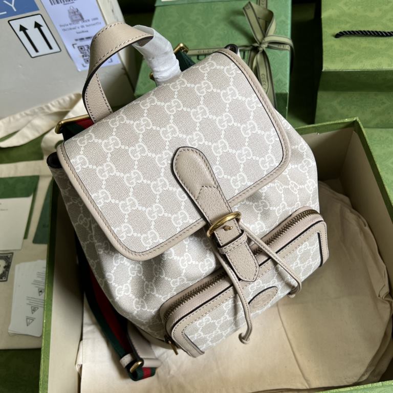 .   With a full set of original green box packaging  GG fabric is a classic material widely used in the brand's handbag and ready-to-wear collections. For the Gucci Love March fashion collection, this recognizable classi