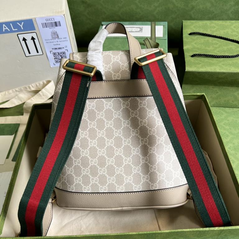 .   With a full set of original green box packaging  GG fabric is a classic material widely used in the brand's handbag and ready-to-wear collections. For the Gucci Love March fashion collection, this recognizable classi