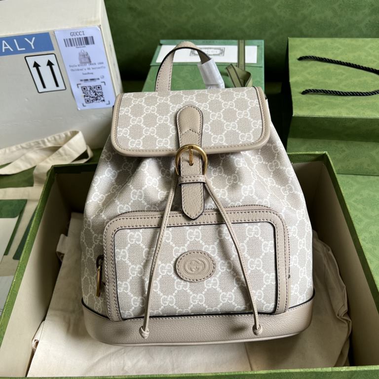 .   With a full set of original green box packaging  GG fabric is a classic material widely used in the brand's handbag and ready-to-wear collections. For the Gucci Love March fashion collection, this recognizable classi