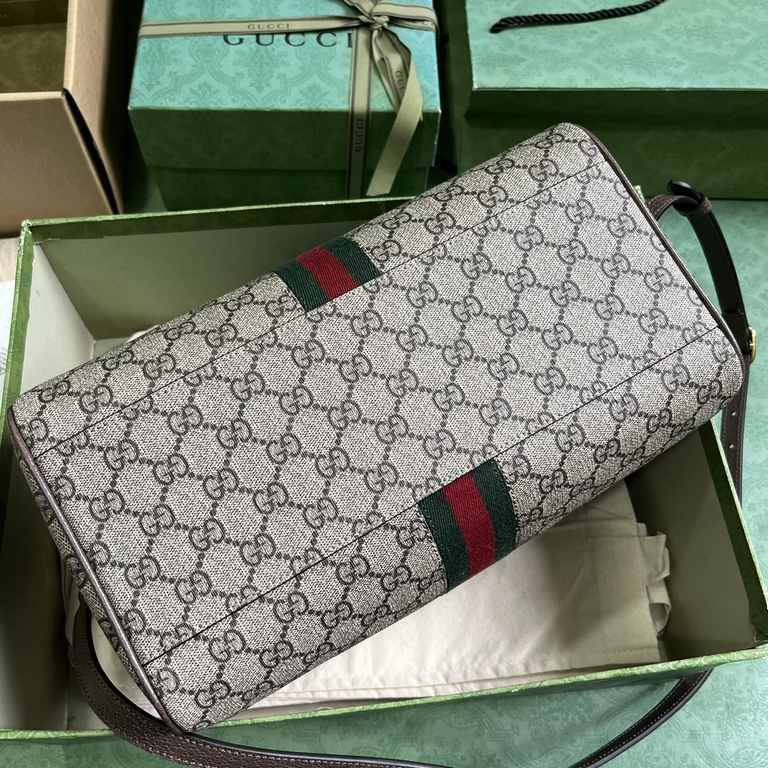 .   Comes with a full set of original green box packaging  Ophidia Collection GG Medium Tote Bag. A house classic, GG Supreme canvas has become an iconic fabric in the world of Gucci design. The fabric has been featured 