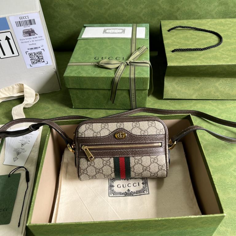 .  With full set of original green packaging Gucci meo vintage crossbody bag, the mini bag stands out in the Infinity Overture collection, infusing the essence of modern design in a vintage grunge setting. The mini bag i