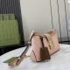 .   With full set of original green box packaging   [New] GG Padlock Collection Small Shoulder Backpack. Inspired by the origins of the brand's handmade luggage workshop, this small shoulder bag is crafted from gray-pink