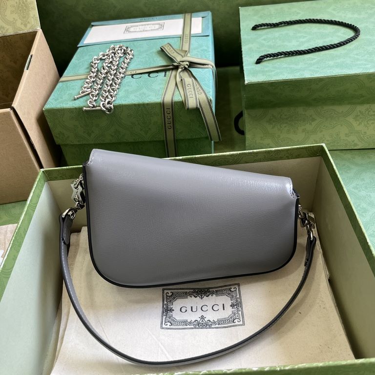 .   With a full set of original green box packaging  Gucci Horsebit 1955 Collection Mini Shoulder Bag. The brand honors the 70th anniversary of the horsebit accessory with a fresh take on the iconic design and silhouette