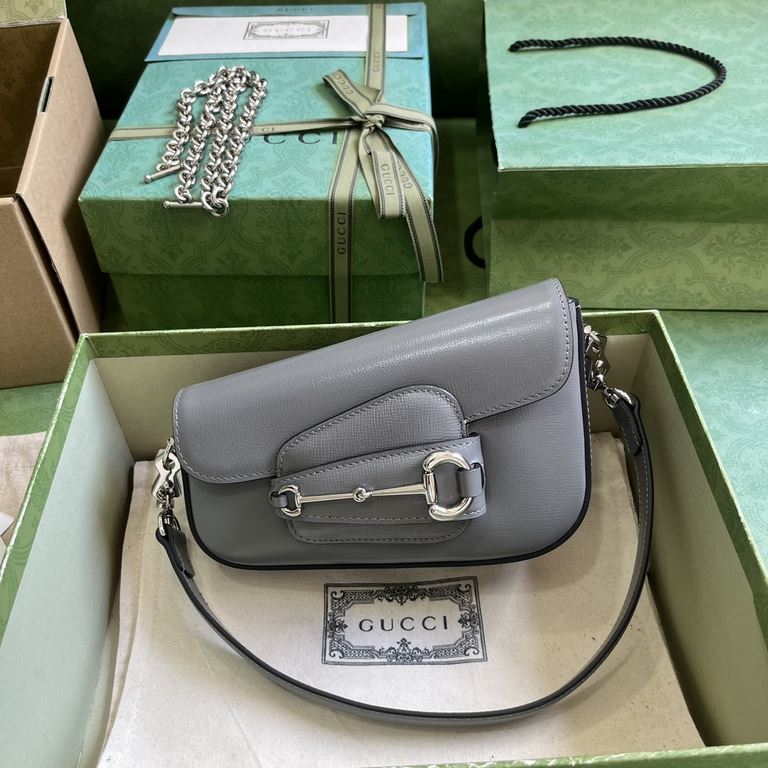 .   With a full set of original green box packaging  Gucci Horsebit 1955 Collection Mini Shoulder Bag. The brand honors the 70th anniversary of the horsebit accessory with a fresh take on the iconic design and silhouette