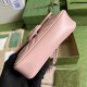 .   Comes with a full set of original green box packaging  GG  Marmont Chain Macaroon Collection Pink Mini Handbag with keychain can be used to attach this bag to another larger handbag. Featuring a rather structured sof