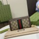 .   Comes with a full set of original green box packaging  Ophidia Collection GG full zipper wallet. Introduced in the 1970s, the GG logo evolved from the early Gucci diamond diamond check pattern that began in the 1930s