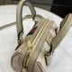 .   With full set of original green box packaging   [New] Ophidia Collection Mini Handbag. This Boston mini handbag is a dazzling addition to the Ophidia collection. Crafted in beige and oatmeal GG Supreme canvas, it fea