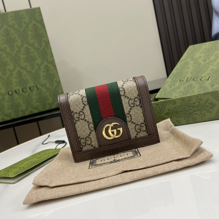 .   Comes with a full set of original green box packaging  Ophidia Collection GG Card Case. Introduced in the 1970s, the GG logo evolved from the early Gucci diamond diamond check pattern that began in the 1930s. This ca