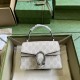 .   Comes with a full set of original green box packaging  Dionysus Collection Mini Tote Bag. This miniature Dionysus bag from the Early Fall 2023 collection is crafted from beige and white GG Supreme canvas and features