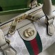 .   With a full set of original green box packaging  Ophidia Collection GG Mini Tote Bag. An iconic piece of the brand, GG Supreme canvas has become a signature fabric in the world of Gucci design. The fabric has been fe