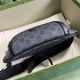 .   Comes with a full set of original green box packaging   GGG Large Fanny Pack. This large fanny pack is made of classic black and ebony GG Supreme canvas, echoing the timeless design of the new luggage collection. Thi