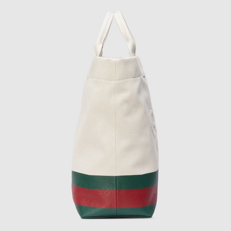 embellished embossed detail canvas tote bagModel No. 782741 FAC4W 8477782741 fac4w 8477From Gucci's Lido collection, this piece is inspired by summer and beach clubs along the Italian coast. Crafted in a casual silhouett