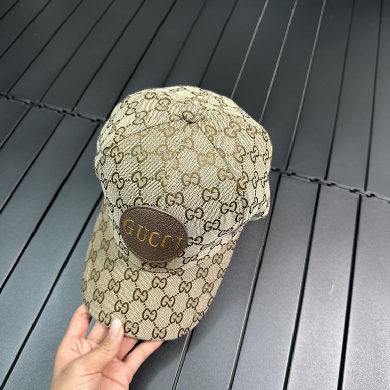 [GUCCI Gucci] 2023 counter new simple embroidery model baseball cap, very trendy! Casual sports models, classic production, super good with clothes!