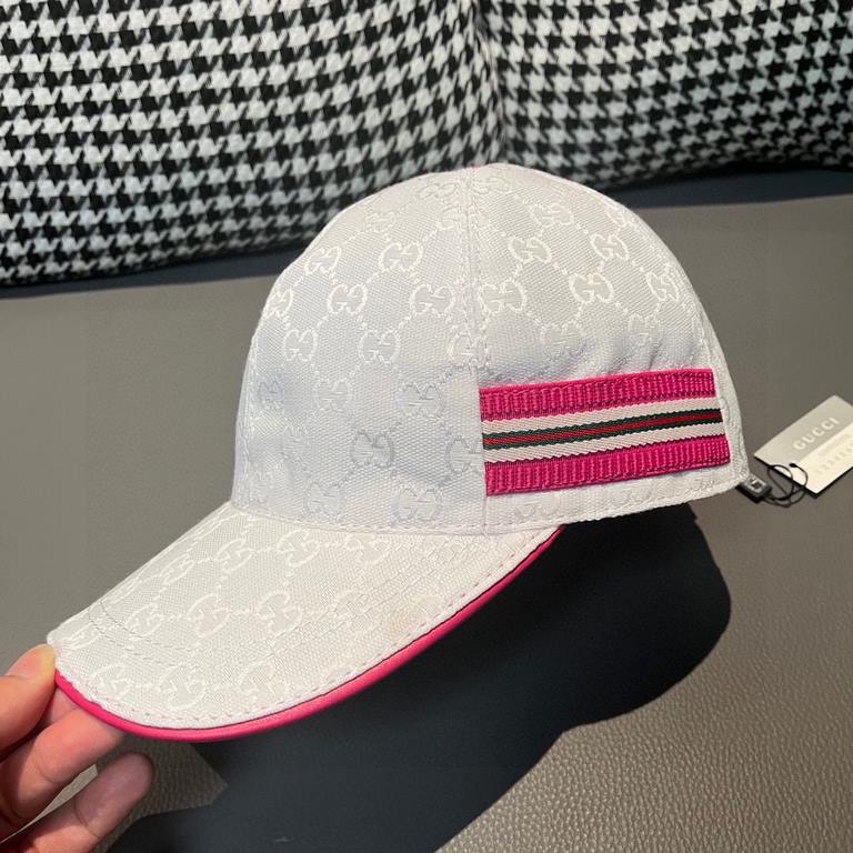 With box cloth bag, Gucci (Gucci) new original single baseball cap counter 11 open mold customized! Original canvas material   head layer cowhide, lightweight and breathable! In-kind shooting, men and women applicable, b