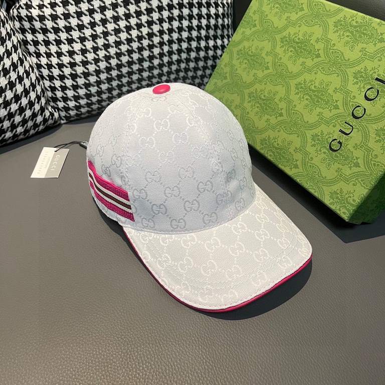 With box cloth bag, Gucci (Gucci) new original single baseball cap counter 11 open mold customized! Original canvas material   head layer cowhide, lightweight and breathable! In-kind shooting, men and women applicable, b