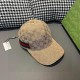 Gucci(Gucci).With box cloth bag, Gucci (Gucci) classic original single baseball cap     gold silk logo. counter 11 open mold customized, the highest version, the original canvas material   head layer cowhide, cotton lini