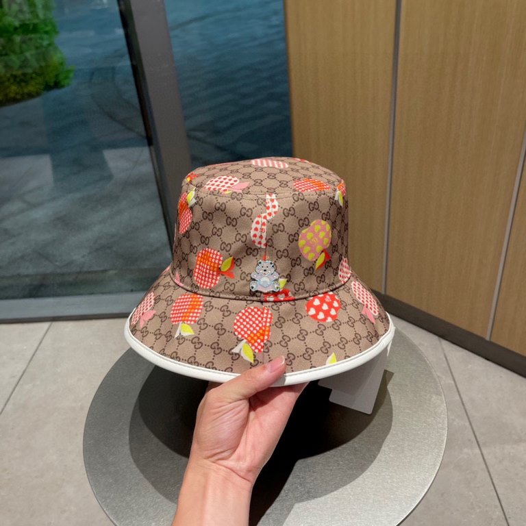 Gucci (Gucci) 2023 new original single fisherman hat Best match Add LOGO printing, physical shooting, men and women applicable.