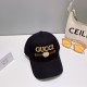 GUCCI Gucci] Official website synchronization on-line   Korean version of the new new   original quality fashion models   men and women universal baseball cap   high-level embroidery logo high-end quality   counter rob g