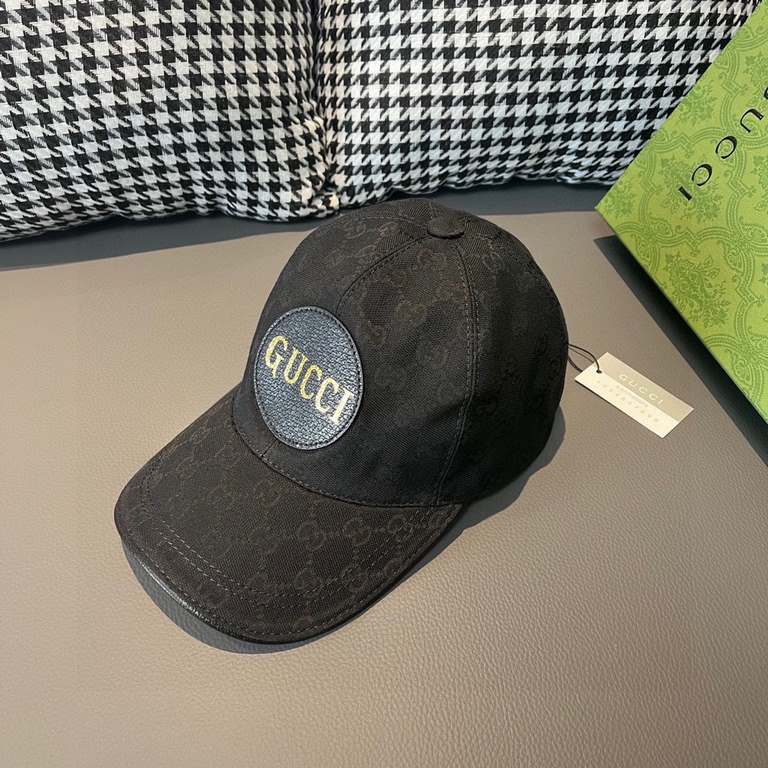 With packaging cloth bag, Gucci (Gucci) new original single baseball cap, Gucci hot stamping, the latest models of the counter, 11 open mold ordering, genuine open molding, the original canvas material   head layer cowhi