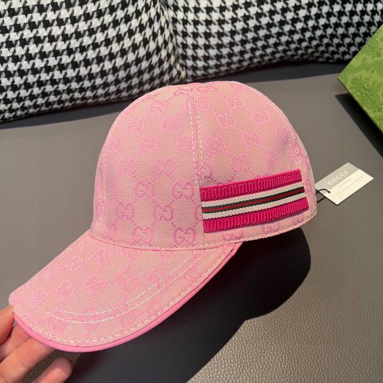 With box cloth bag, Gucci (Gucci) new original single baseball cap counter 11 open mold customized! Original canvas material   head layer cowhide, lightweight and breathable! In-kind shooting, men and women applicable, b