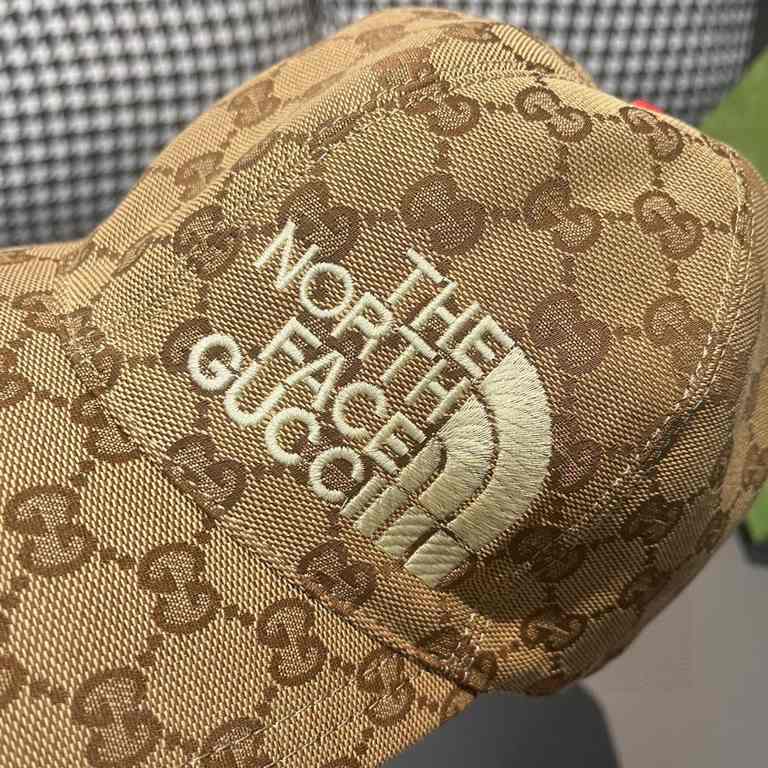 Gucci.With box cloth bag, Gucci (Gucci) new original single baseball cap, north face embroidery! Counter 11, imported canvas   head cowhide, generation purchase popular, men and women can be used with models, the quality