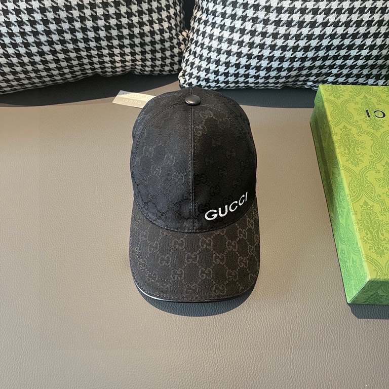 New model shipments!With box cloth bag, Gucci (Gucci) latest original single baseball cap, Gucci small embroidery, counter 11 open mold customized, the highest version, the original canvas material   head layer cowhide, 