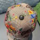 With packaging cloth bag, Gucci Gucci new original single baseball cap, broken flowers large double G, counter 11 open mold ordering, perfect pair of flowers, the original canvas fabric   head layer cowhide, lightweight 