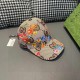 With packaging cloth bag, Gucci Gucci new original single baseball cap, broken flowers large double G, counter 11 open mold ordering, perfect pair of flowers, the original canvas fabric   head layer cowhide, lightweight 