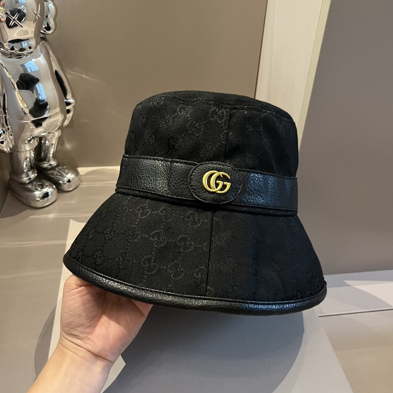 ￥Gucci Gucci Classic Model Old Flower Fisherman's Hat, Unisex, Head Circumference 57cm