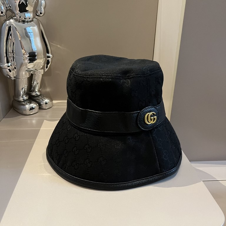 ￥Gucci Gucci Classic Model Old Flower Fisherman's Hat, Unisex, Head Circumference 57cm