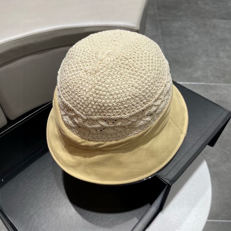 Gucci Gucci Straw Hat, 2023 New Rolled Bowler Hat Foldable, Head Circumference 57cm