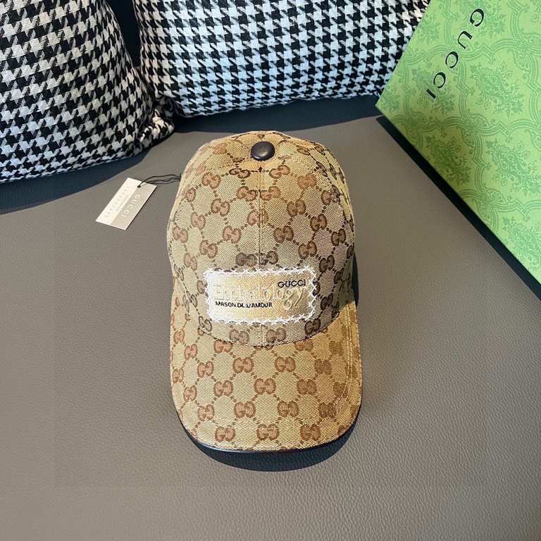 New model shipmentWith box bag, Gucci (Gucci) new original single baseball cap, heavy embroidery, 11 open mold customized, details comparable to the counter, the original canvas material   head cowhide, cotton lining, th