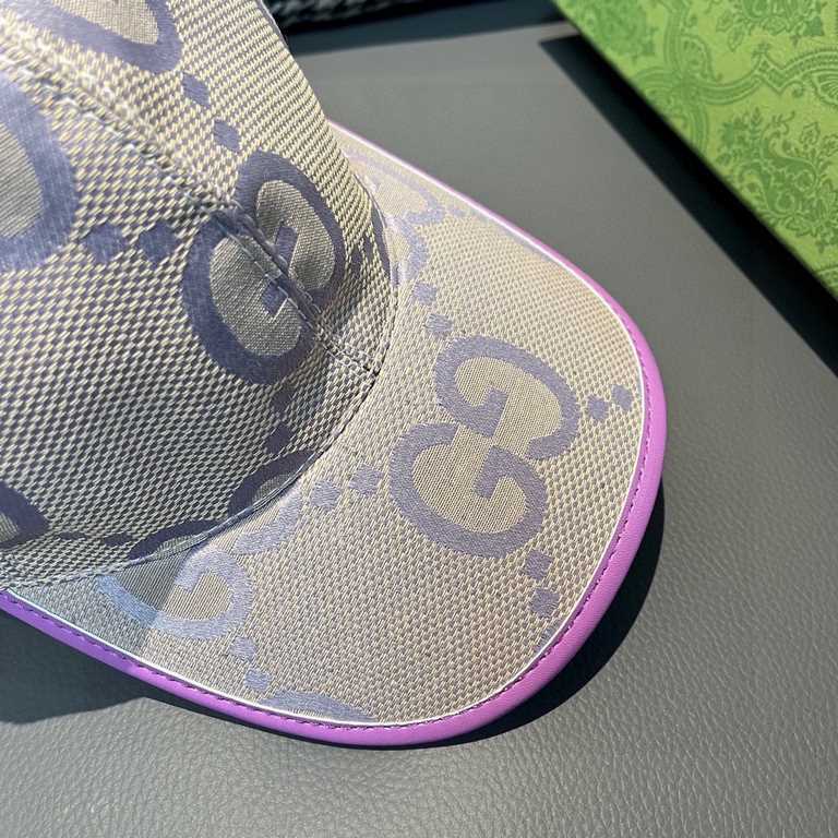 With packaging cloth bag, Gucci Gucci new original single baseball cap, candy color large double G, counter 11 open mold customized, original canvas fabric   head layer cowhide, lightweight and breathable! Basic head cir