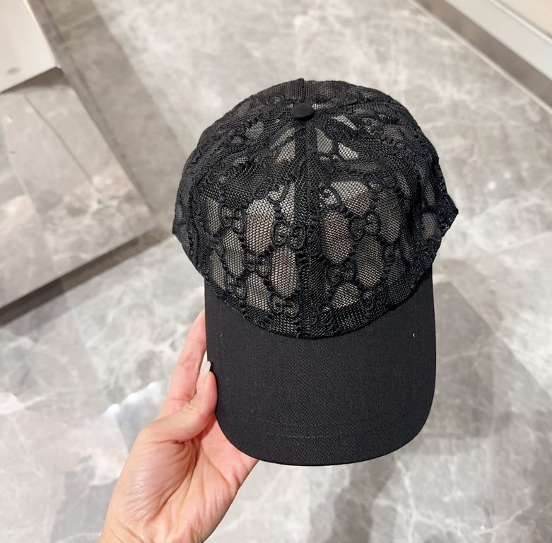 GUCCI Gucci 2024 counter new simple embroidery model baseball cap, very trendy! Casual sports models, classic production, super good with clothes!