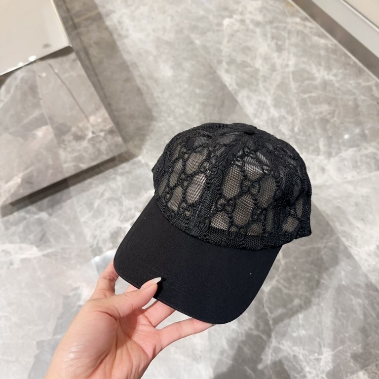 GUCCI Gucci 2024 counter new simple embroidery model baseball cap, very trendy! Casual sports models, classic production, super good with clothes!