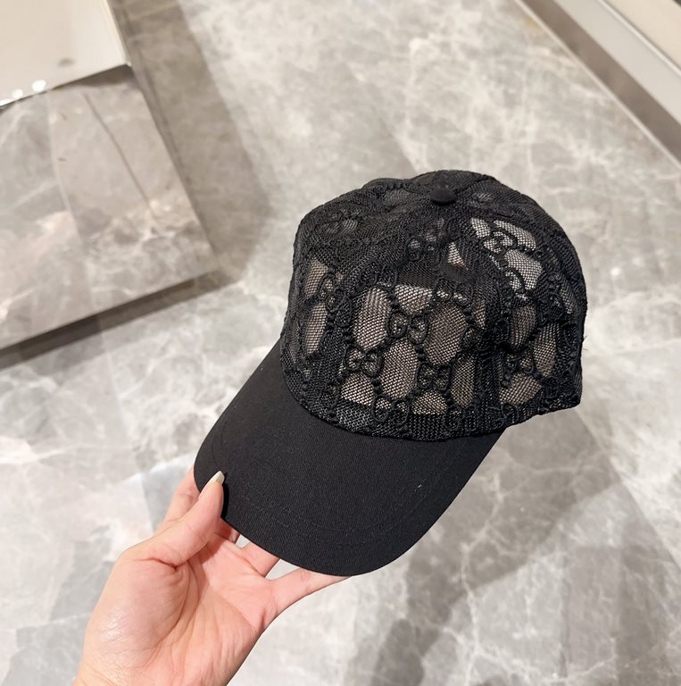 GUCCI Gucci 2024 counter new simple embroidery model baseball cap, very trendy! Casual sports models, classic production, super good with clothes!