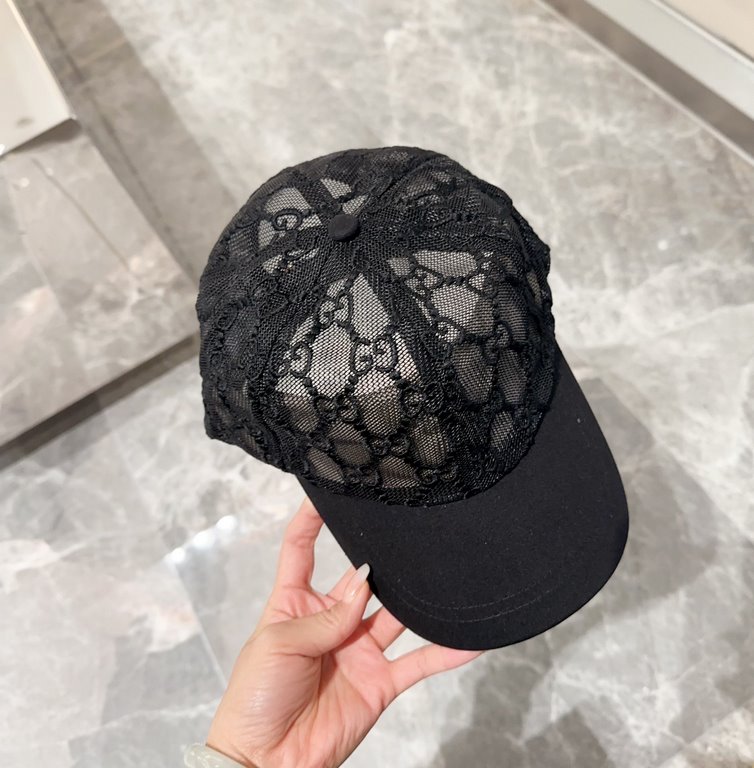 GUCCI Gucci 2024 counter new simple embroidery model baseball cap, very trendy! Casual sports models, classic production, super good with clothes!