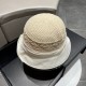 Gucci Gucci Straw Hat, 2023 New Rolled Bowler Hat Foldable, Head Circumference 57cm