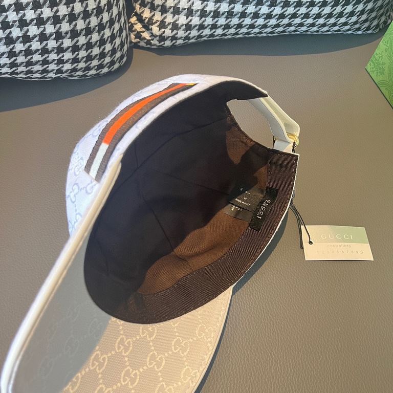 With box bag, Gucci (Gucci) new original single baseball cap, north face embroidery! Counter 11, imported canvas   head cowhide, generation purchase popular, men and women can be used with models, the quality is superb! 