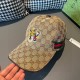 With box bag, Gucci (Gucci) new original single baseball cap, tiger head embroidery, 11 open mold customized, heavy embroidery, details comparable to the counter, the original canvas material   head cowhide, the quality 