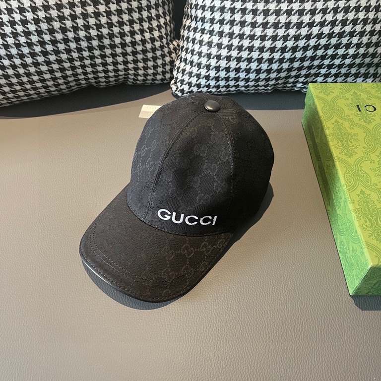 New!New model shipment!With box cloth bag, Gucci (Gucci) latest original single baseball cap, Gucci small embroidery, counter 11 open mold customized, the highest version, the original canvas material   head layer cowhid