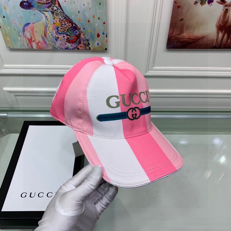 With box bag, Gucci (Gucci) new original single baseball cap, silk screen logo, counter 11 open mold customized, original canvas material   head cowhide, cotton lining, lightweight and breathable! Awesome quality, base h